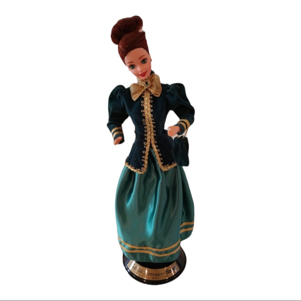 Vintage 1996 Hallmark Yuletide Romance Victorian Barbie Doll Mattel Collectible